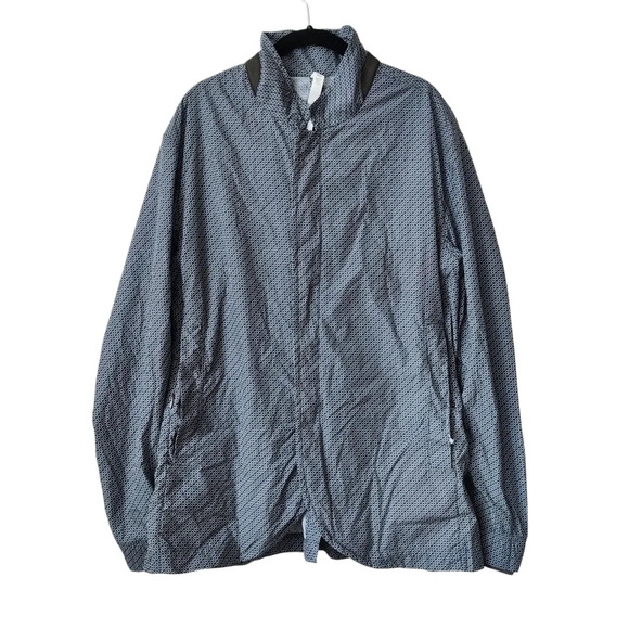 LULULEMON Ablazer Jacket All Over Logo Print Packable Reflective Blue Men's NWOT - Picture 1 of 13